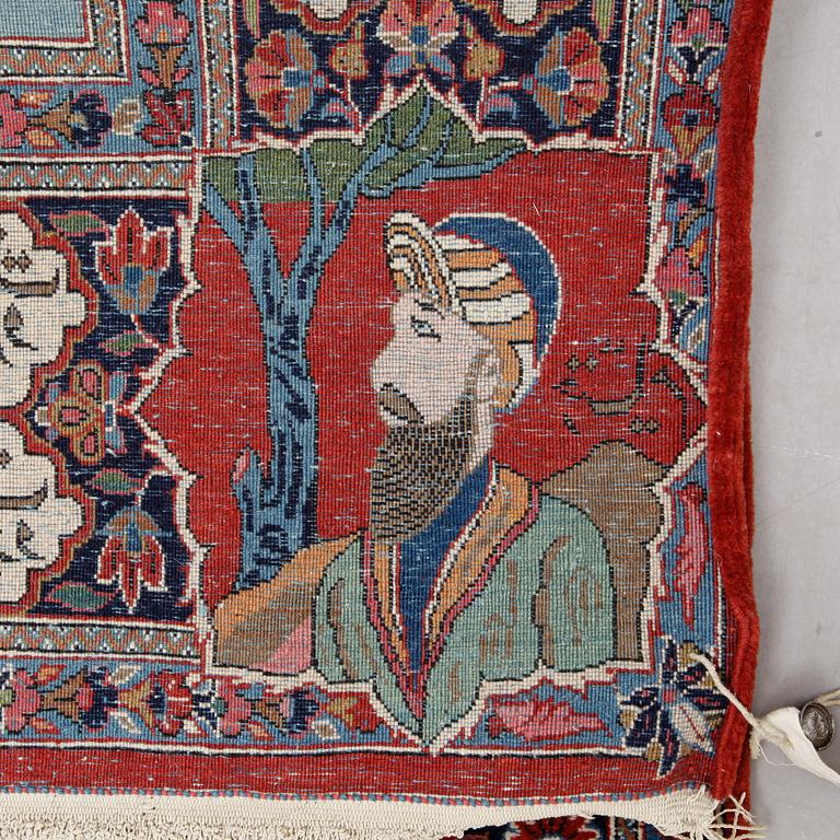 MATTA, old Keshan figural, ca 203 x 132 cm.