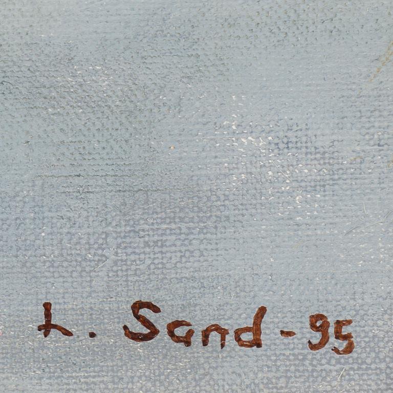 LENNART SAND, oil on canvas, signerad and dated -95.