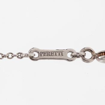 Tiffany & Co, Elsa Peretti, kaulakoru, risti, platinaa.