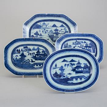 STEKFAT, 4 st, Kina, 1800-tal.