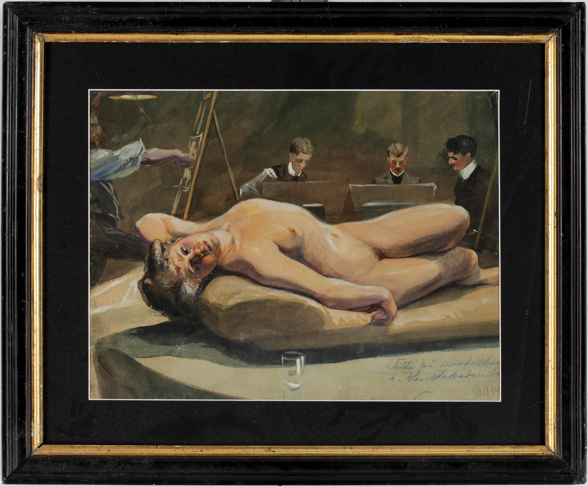 OKÄND KONSTNÄR, gouache, 1800-talets slut.