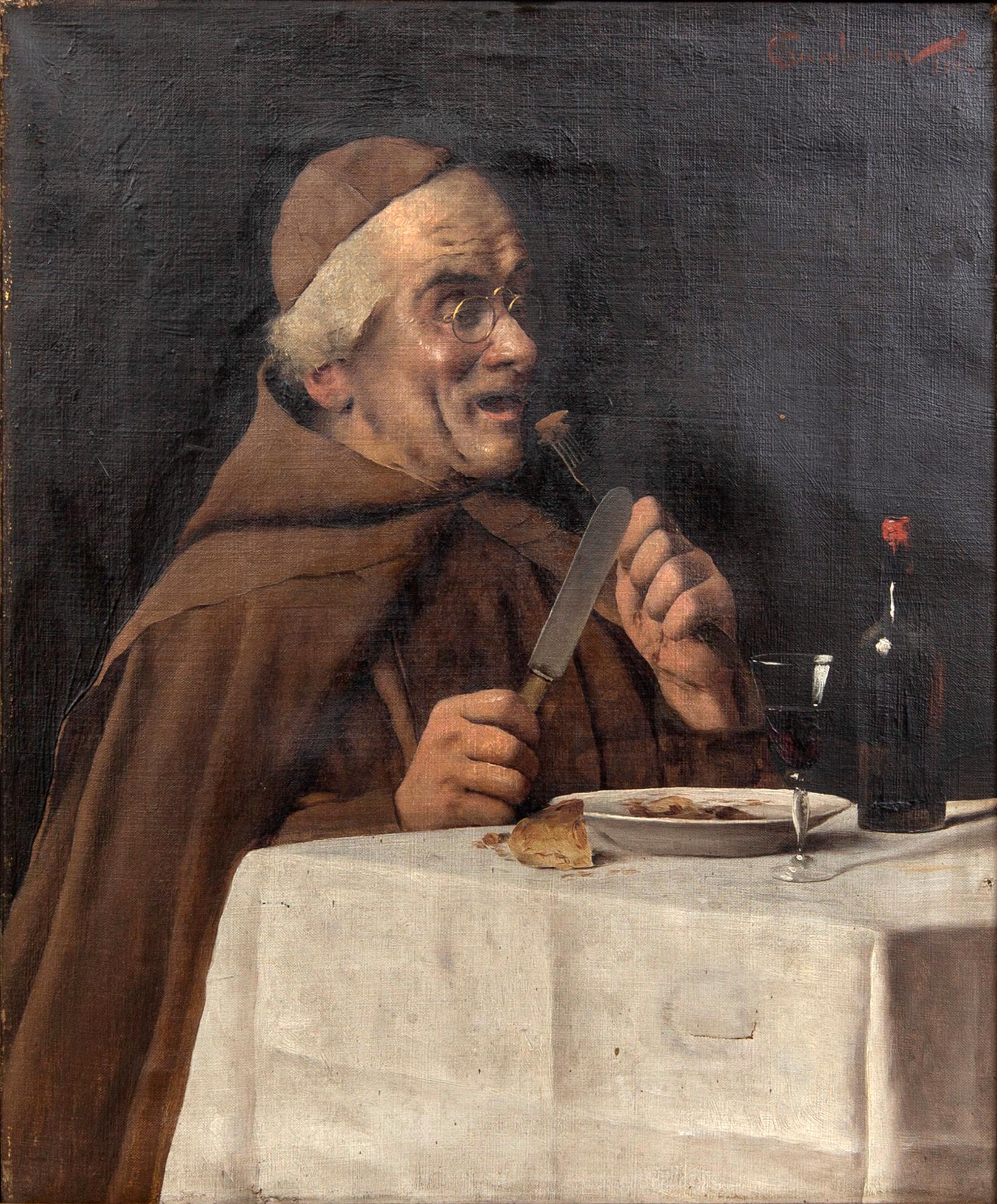 Arnoldo Tamburini, oil on canvas signed and dated 1882.