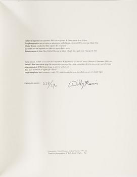 WILLY RONIS, Limited Edition Portfolio with 12 Collotype Plates, signed and numbered 238/290 on the colophon.