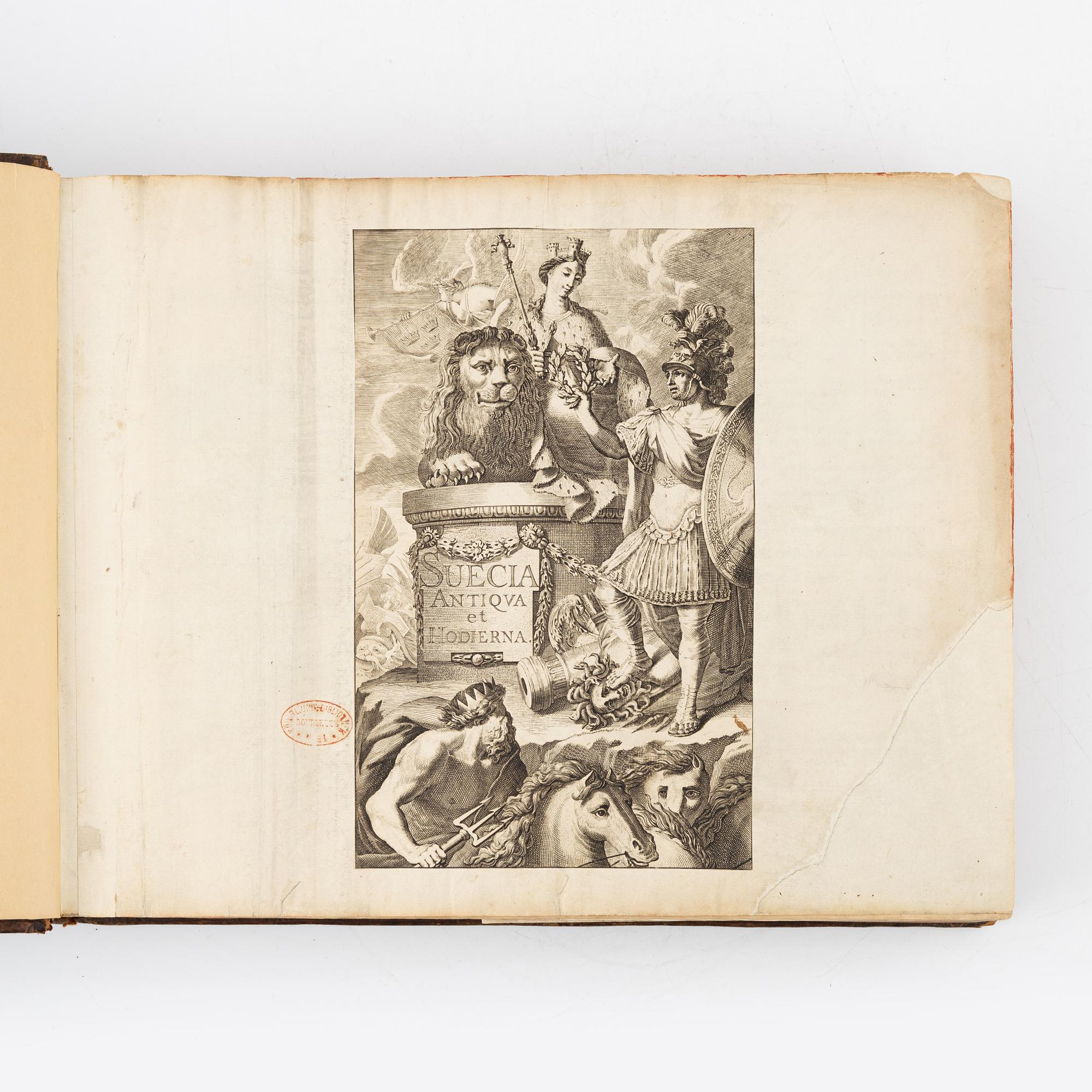 The greatest Swedish topographical work, with 353 engraved plates.
