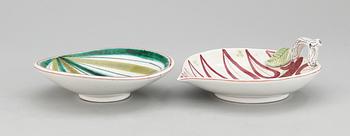 FAT, 2 st, fajans. Stig Lindberg, Gustavsberg.