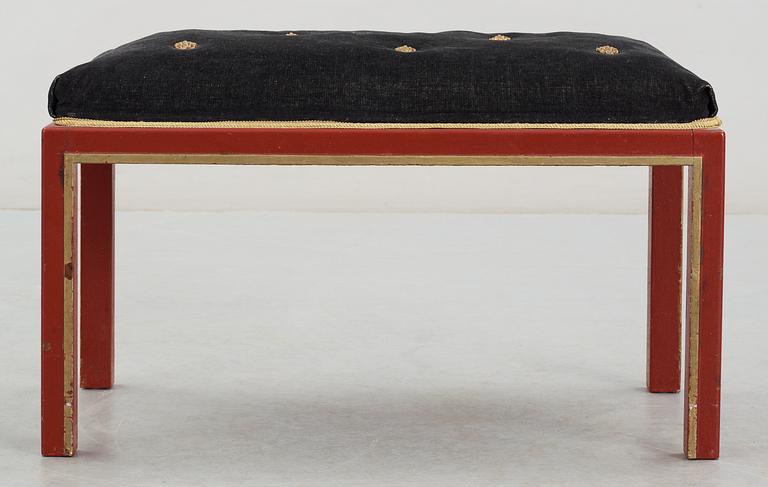 An Axel Einar Hjorth stool 'Åbo', by Nordiska Kompaniet 1929,