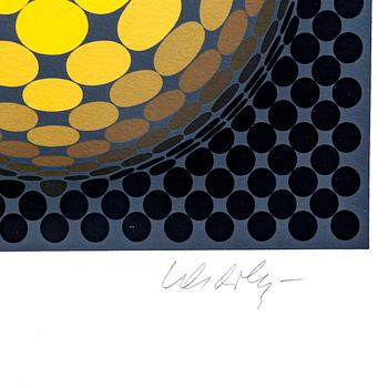 Victor Vasarely, färgserigrafi signerad och numrerad 204/250.