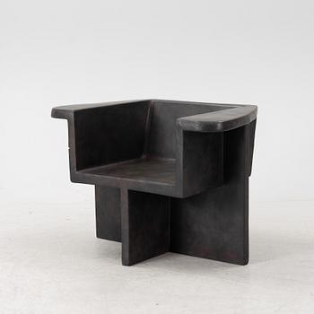 Kristian Sofus Hansen & Tommy Hyldahl, 
"Brutus Lounge Chair - Coffee" 101 Copenhagen, Denmark.