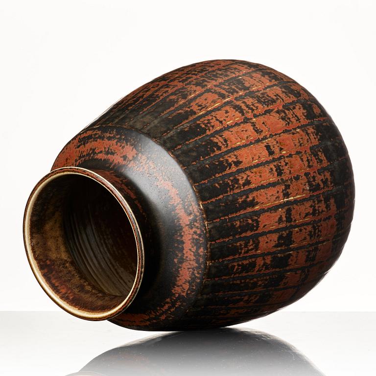 Carl-Harry Stålhane, a stoneware vase, Rörstrand, Sweden 1960s.