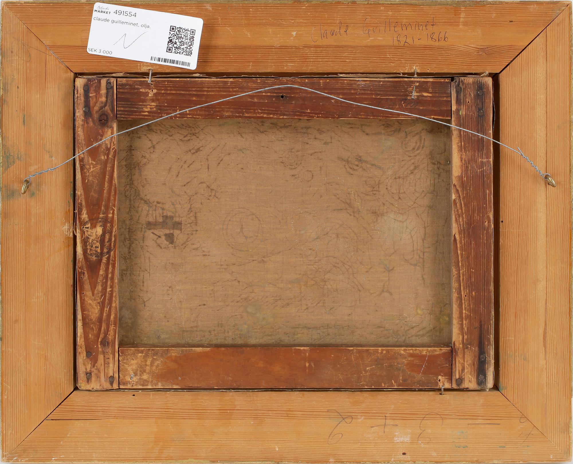 CLAUDE GUILLEMINET, olja på duk, signerad.