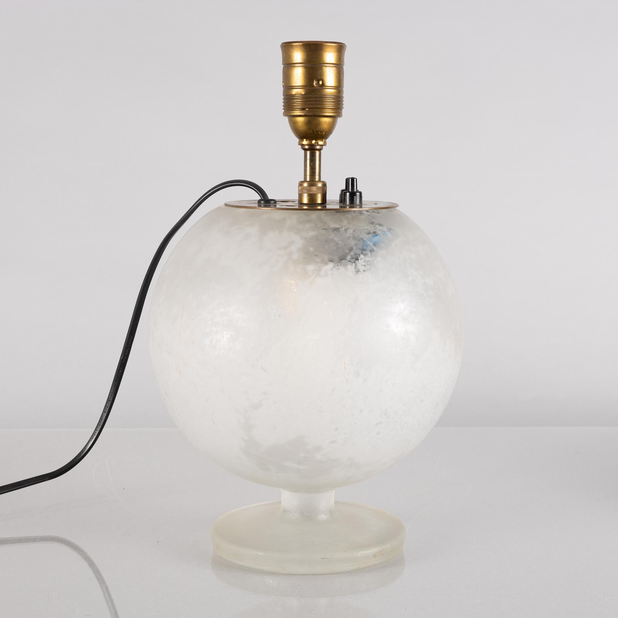 Gunnar & Ulla Eklöf, table lamp, Corona Belysningskultur, 1930s-40s.