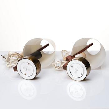 Hans Bergström, a pair of table lamps, model "751", ateljé Lyktan, Sweden 1940-50s.