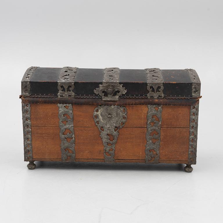 A Swedish baroque chest, circa 1700.