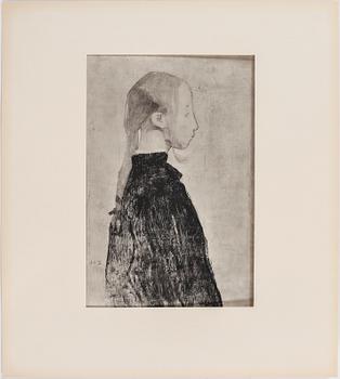 HELENE SCHJERFBECK, mapp, 48st reproduktioner, Gotthard Johansson, numrerad 345/500, Nordisk Rotogravyr Stockholm 1945.