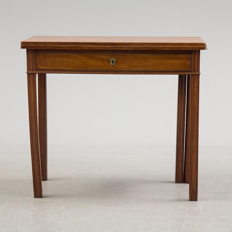 An early 19th century late Gustavian games table.