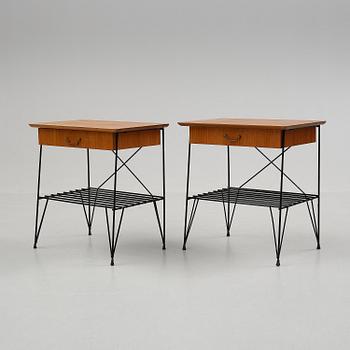 SÄNGBORD, ett par, 1950-tal.