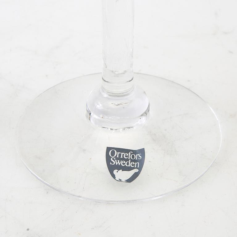 Wine tasting glasses 33 pcs Orrefors late 20th century.