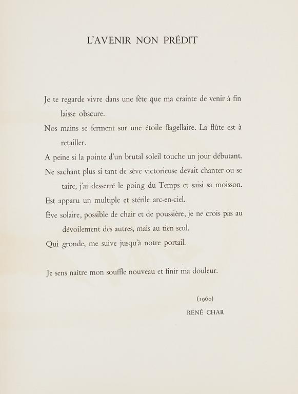 DERRIÈRE LE MIROIR, 'POÈTES, PEINTRES, SCULPTEURS'', No. 119, 1960.
