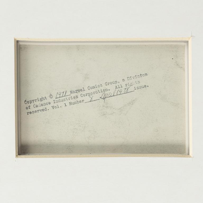 Marvel, "Human Fly", orginalteckningar, 1978.