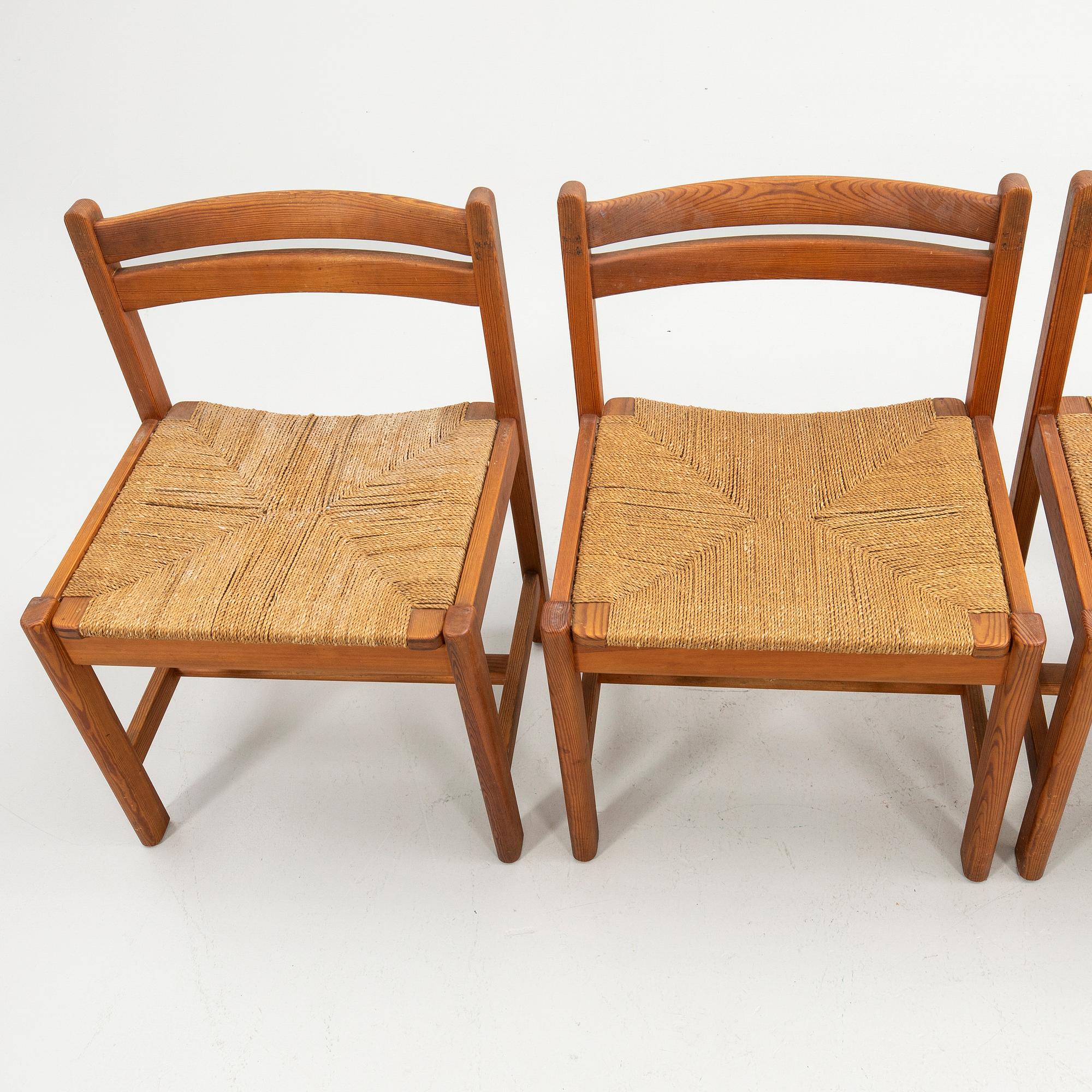 Børge Mogensen, Chairs 4 pcs. "Asserbo", Karl Andersson and Sons, second half of the 20th century.