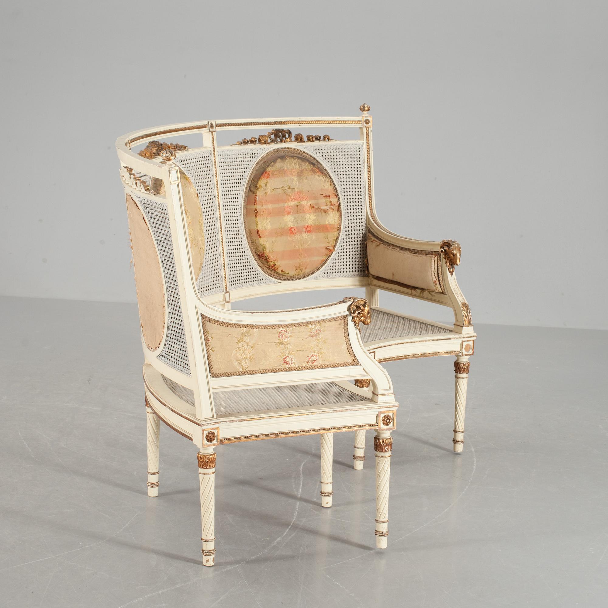 SOFFA, Louis XVI -stil, Frankrike. 1800/1900-tal.