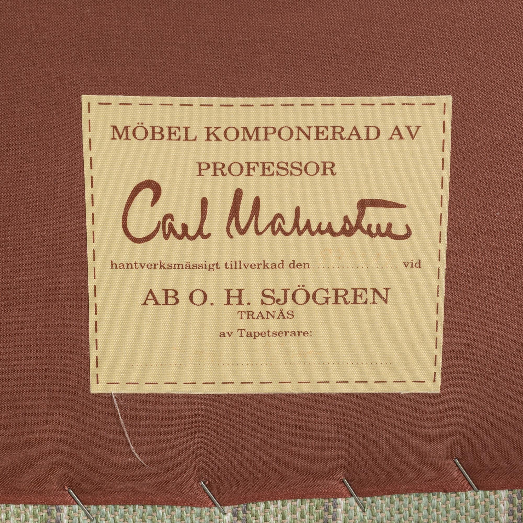 Carl Malmsten, fåtölj, "Hemmakväll", OH sjögren, 1900-talets slut.