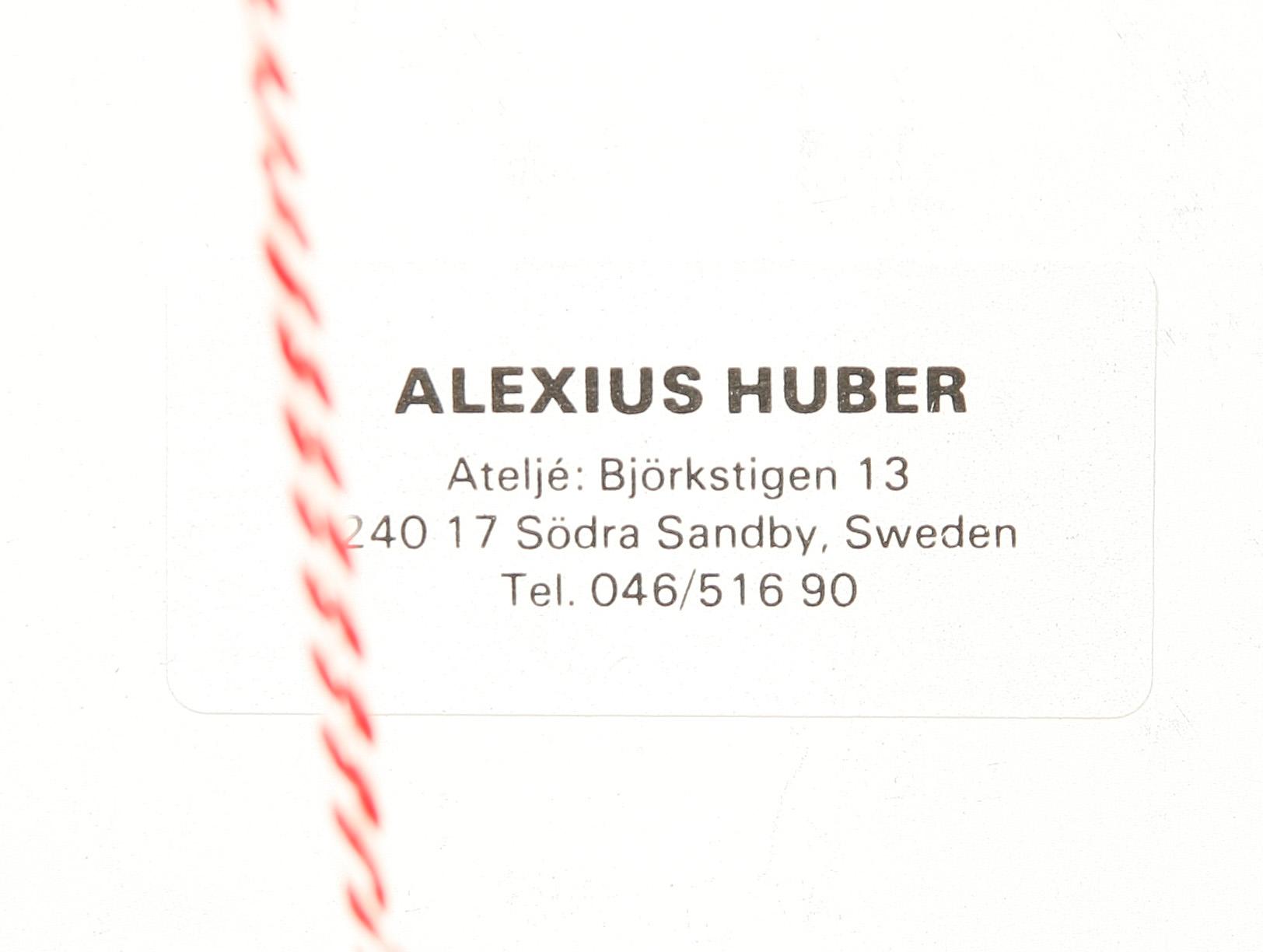 ALEXIUS HUBER, 2 st, aluminium, sign o numr.