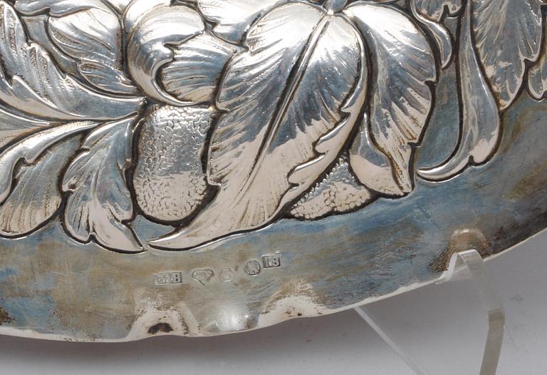 PRESENTERFAT, silver, barockstil, GAB, Stockholm 1935.