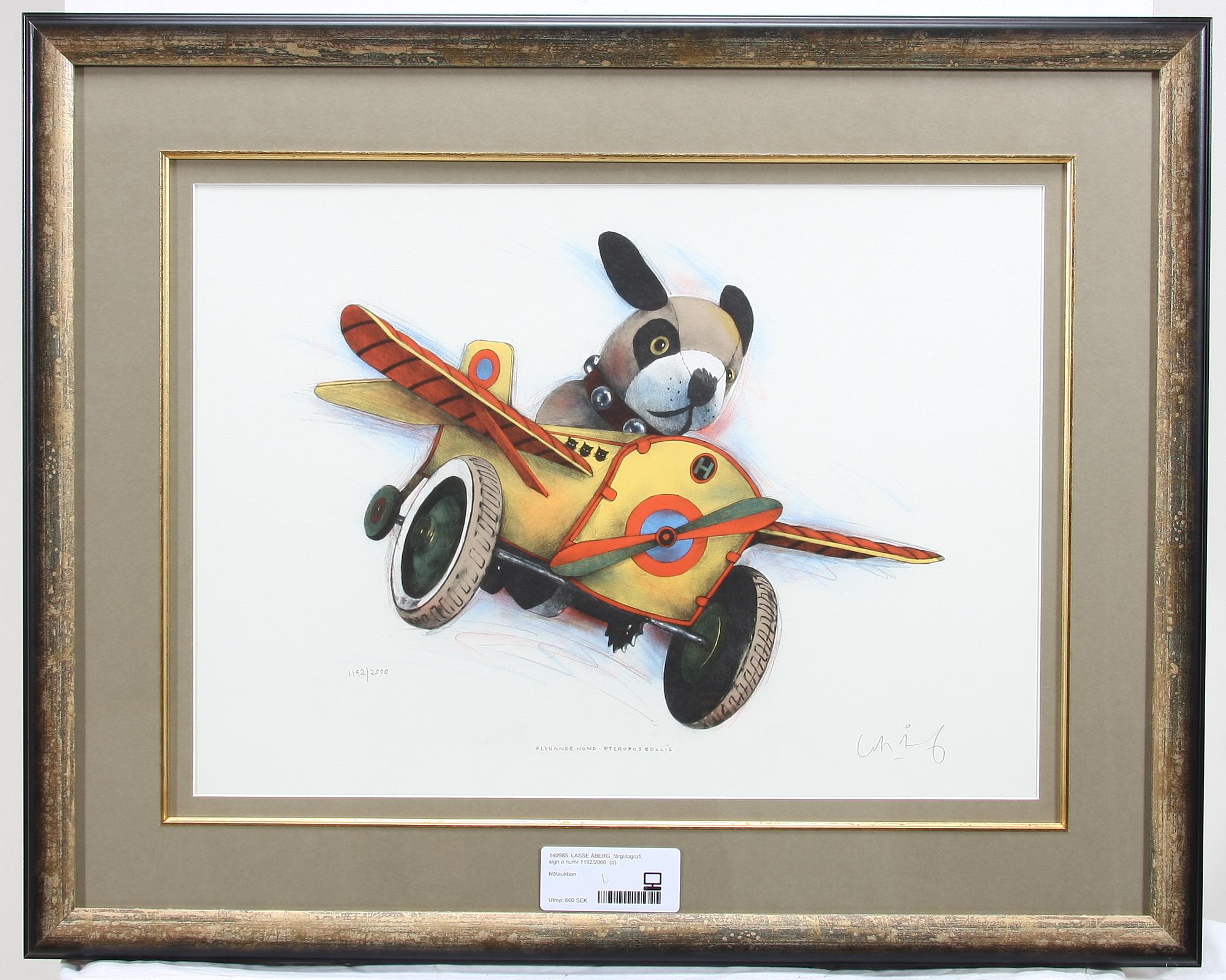 LASSE ÅBERG, färglitografi, sign o numr 1192/2000.