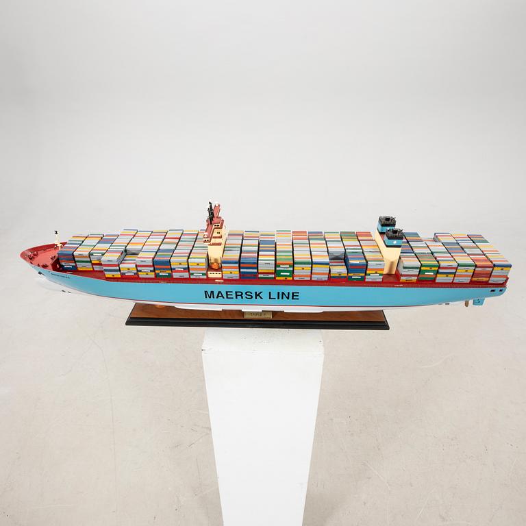 Boat model Maersk Line "Triple E" late 20th century.
