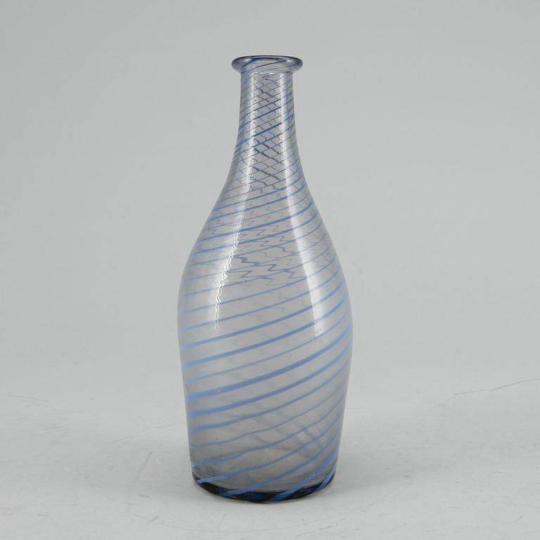 KARAFF, glas, troligen Norge, 1800-tal.