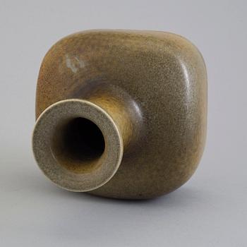 A Stig Lindberg stoneware vase from Gustavsberg Studio, signed.