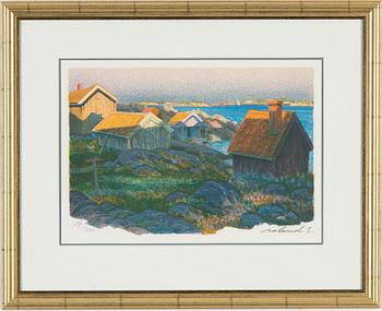 Roland Svensson, lithograph in colors, signed and numbered 49/350.