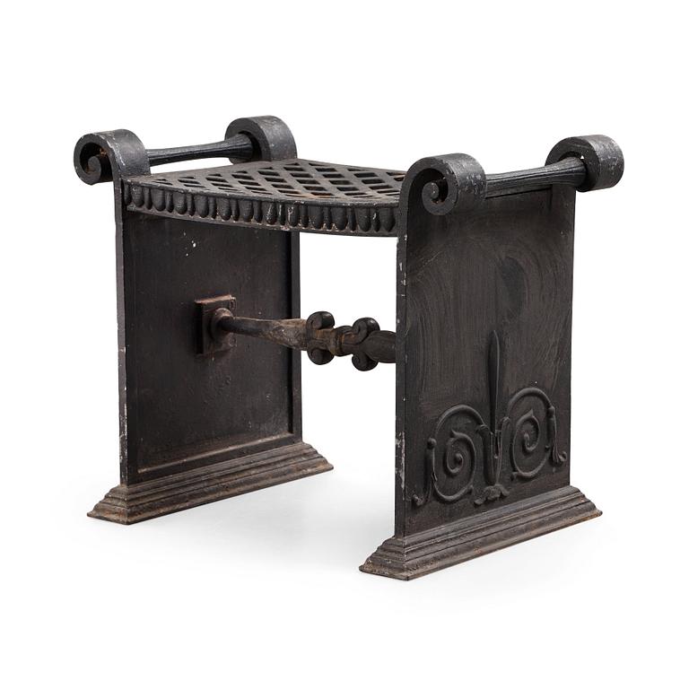 Folke Bensow, A Folke Bensow Swedish Grace cast iron stool, model 'Taburett Nr 1', Näfveqvarn, Sweden circa 1925.