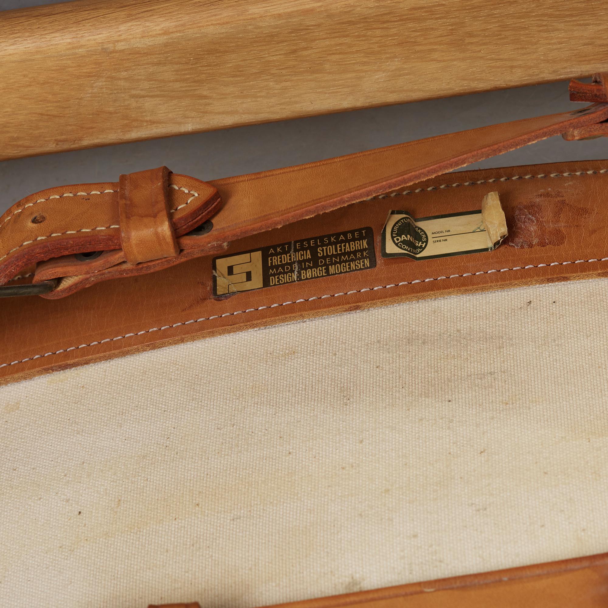 BØRGE MOGENSEN, fåtöljer, ett par, "Spanska Stolen", Fredericia, Danmark.