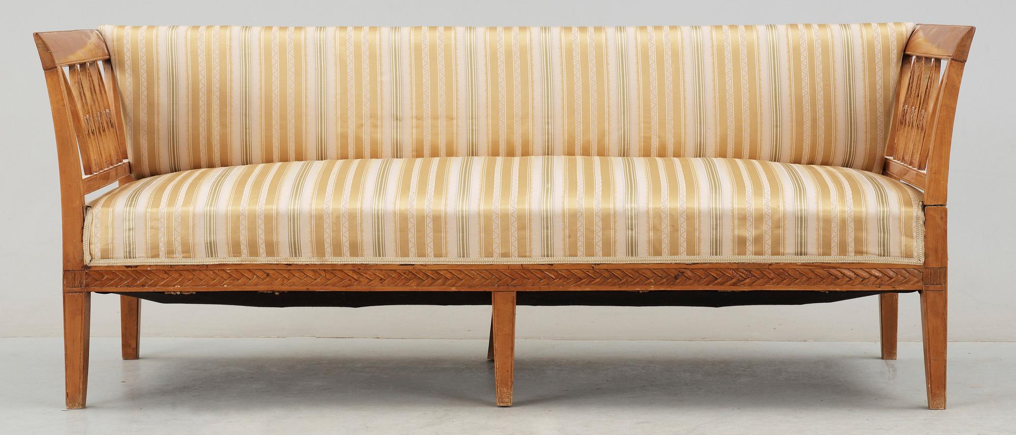 SOFFA, senempire/nygotik, 1800-tal.