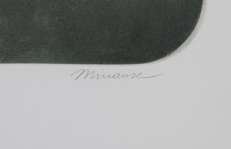 Andre Minaux, "Femme à l'oiseau"/Femme assise.