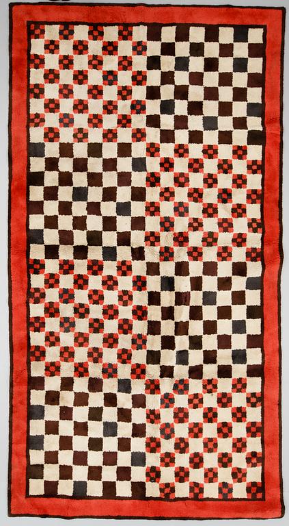 MATTA, tuftad, "Schack", Catharina Bramberg och Ingrid Dessau, Kasthall Ateljé. 246 x 454 cm.