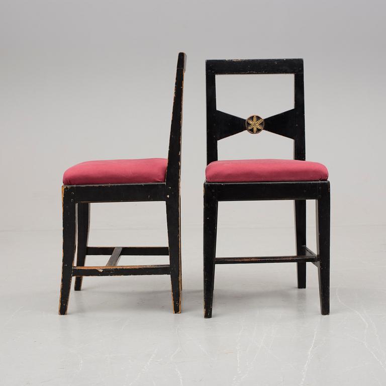 STOLAR, 6 st, allmoge, 1800-talets mitt.