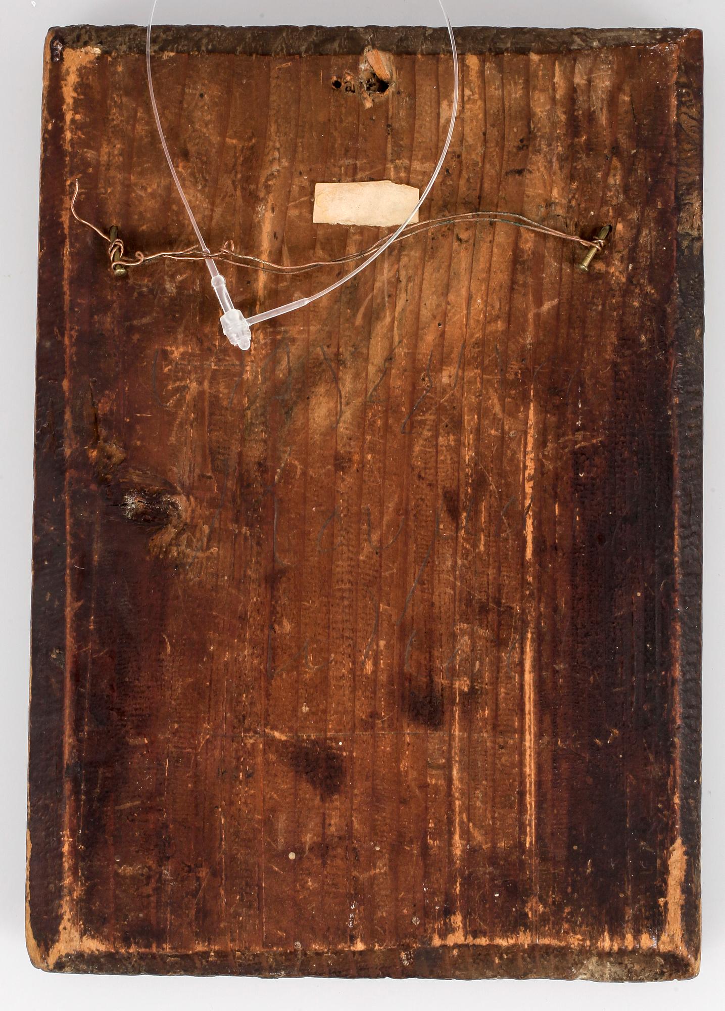 IKON, träpannå, sannolikt grekisk koptisk och 1800-tal.