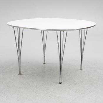 Bruno Mathsson & Piet Hein, a 'Supercircle' dining table, Fritz Hansen, Denmark.