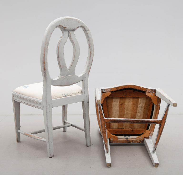 STOLAR, 1 par, gustavianska, omkring år 1800.