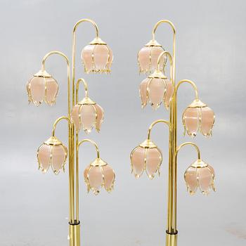 Golvlampor, ett par, Cottex, 1900-talets senare del.