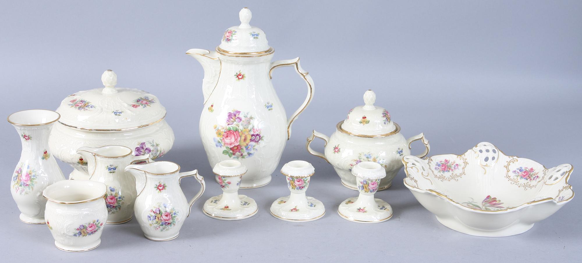 PARTI PORSLIN, 11 delar, "Sanssouci", Rosenthal.