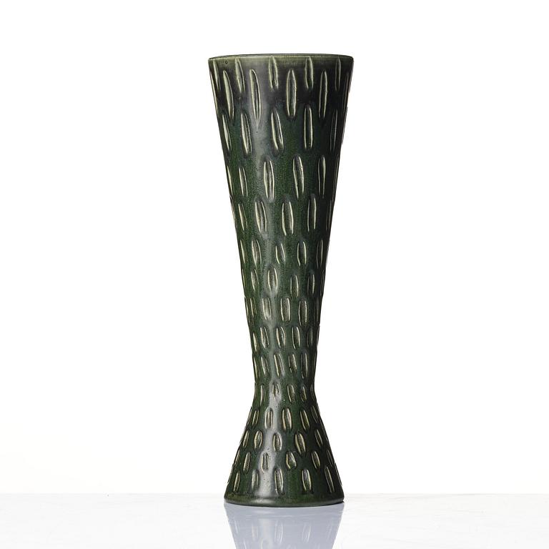 Stig Lindberg, a stoneware vase, Gustavsberg Studio, Sweden, 1950s.