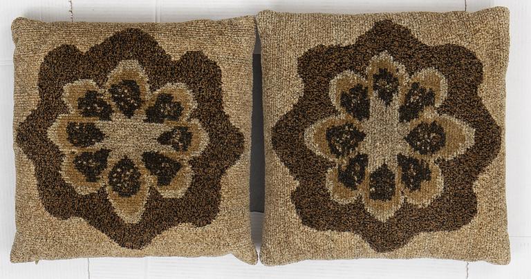 Gustaf Fjaestad, two pillows, ca 53 x 55 cm each.