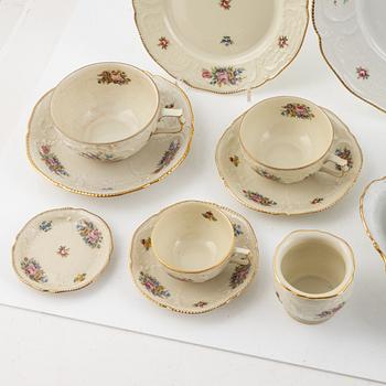 Dining, tea, and coffee set, 131 pieces, "Sanssouci", Rosenthal, Germany.