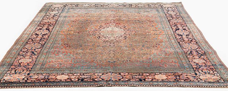 A Kashan 'Mohtasham' carpet, c. 354 x 257 cm.