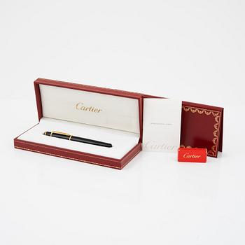 Cartier, reservoarpennor, 2st, "Stylo Plume" och "Stylo Bille Diabolo de Cartier".