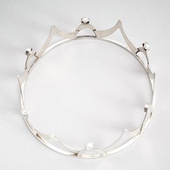 BRUDKRONA, silver, Albrecht, 1900-talets andra hälft.